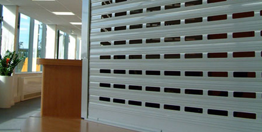 Shutters with Vision - WP42 Visionmaster Punched Aluminium Shutter - High Security